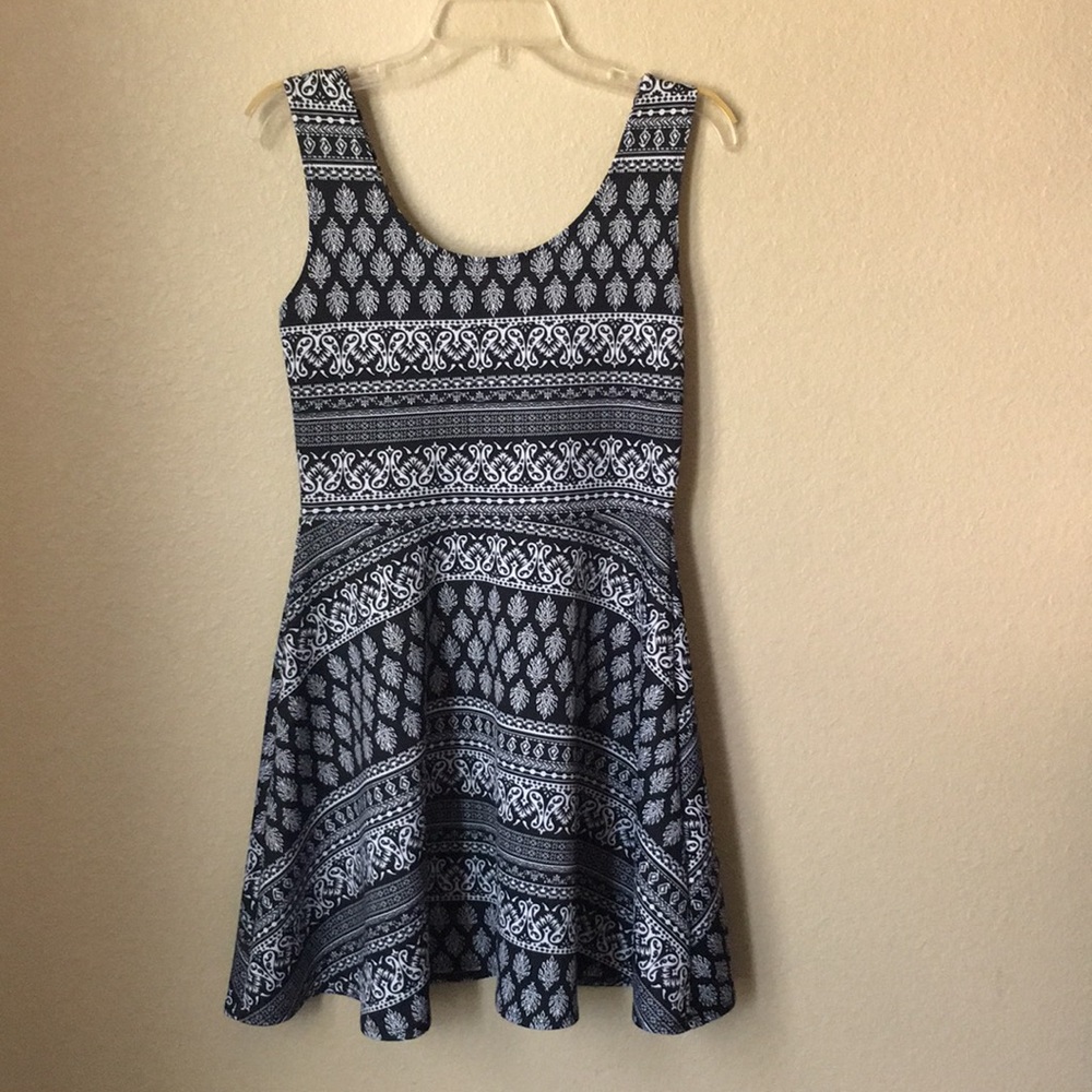 B&W Patterned Dress